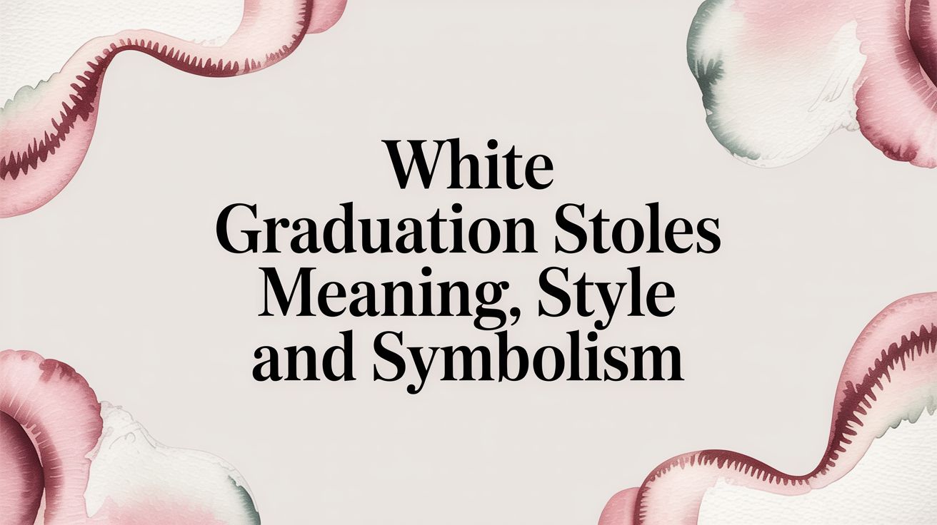 White Graduation Stoles Meaning Style and Symbolism
