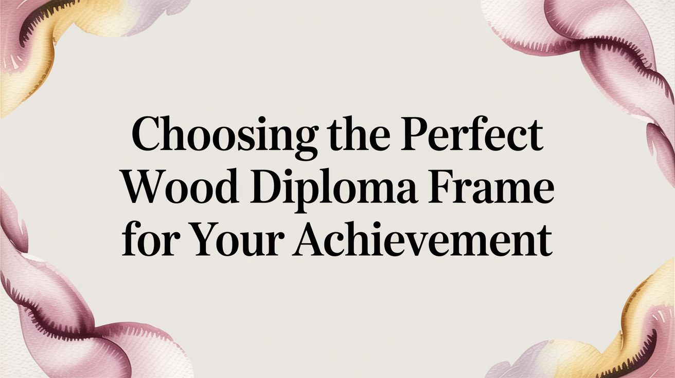 Choosing the Perfect Wood Diploma Frame for Your Achievement