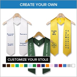Junior High & Middle School Custom Graduation Stoles