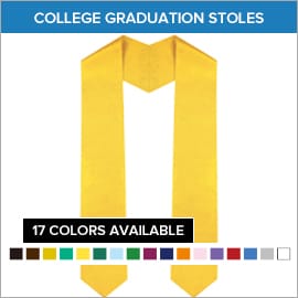 University & College Plain Graduation Stoles