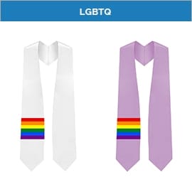 LGBTQ Gay Queer Graduation Stoles & Sashes