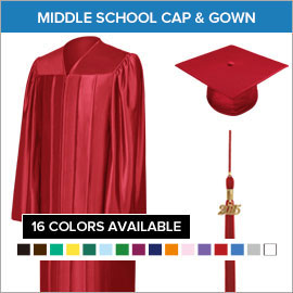 Junior High & Middle School Graduation Caps and Gowns