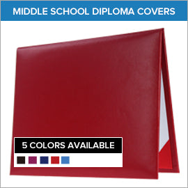 Junior High & Middle School Graduation Diploma Covers