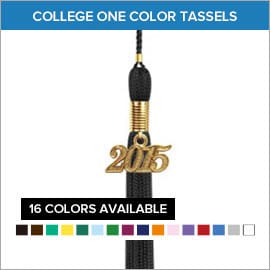 College One Color Graduation Tassels