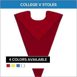 University & College V Stoles & Pennant Stoles