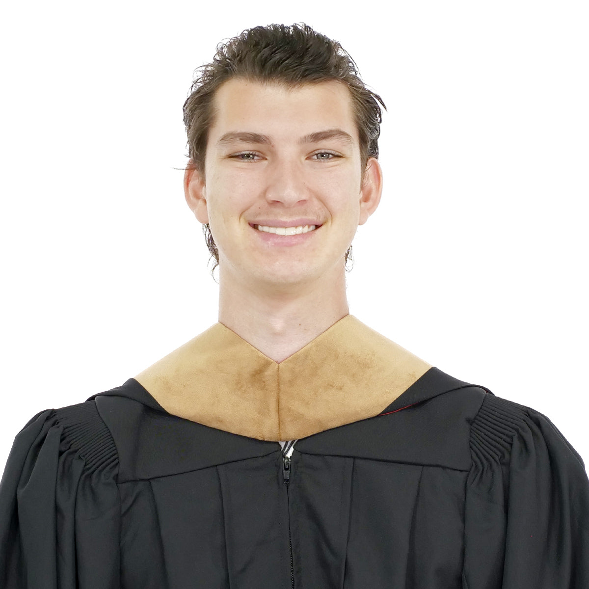 Deluxe Bachelors/Masters Hood - Drab Velvet, Red & White