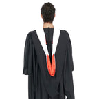 Deluxe Bachelors/Masters Hood - White Velvet, Red & White