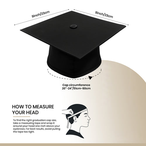Graduation Cap and Gown Size Chart Guide