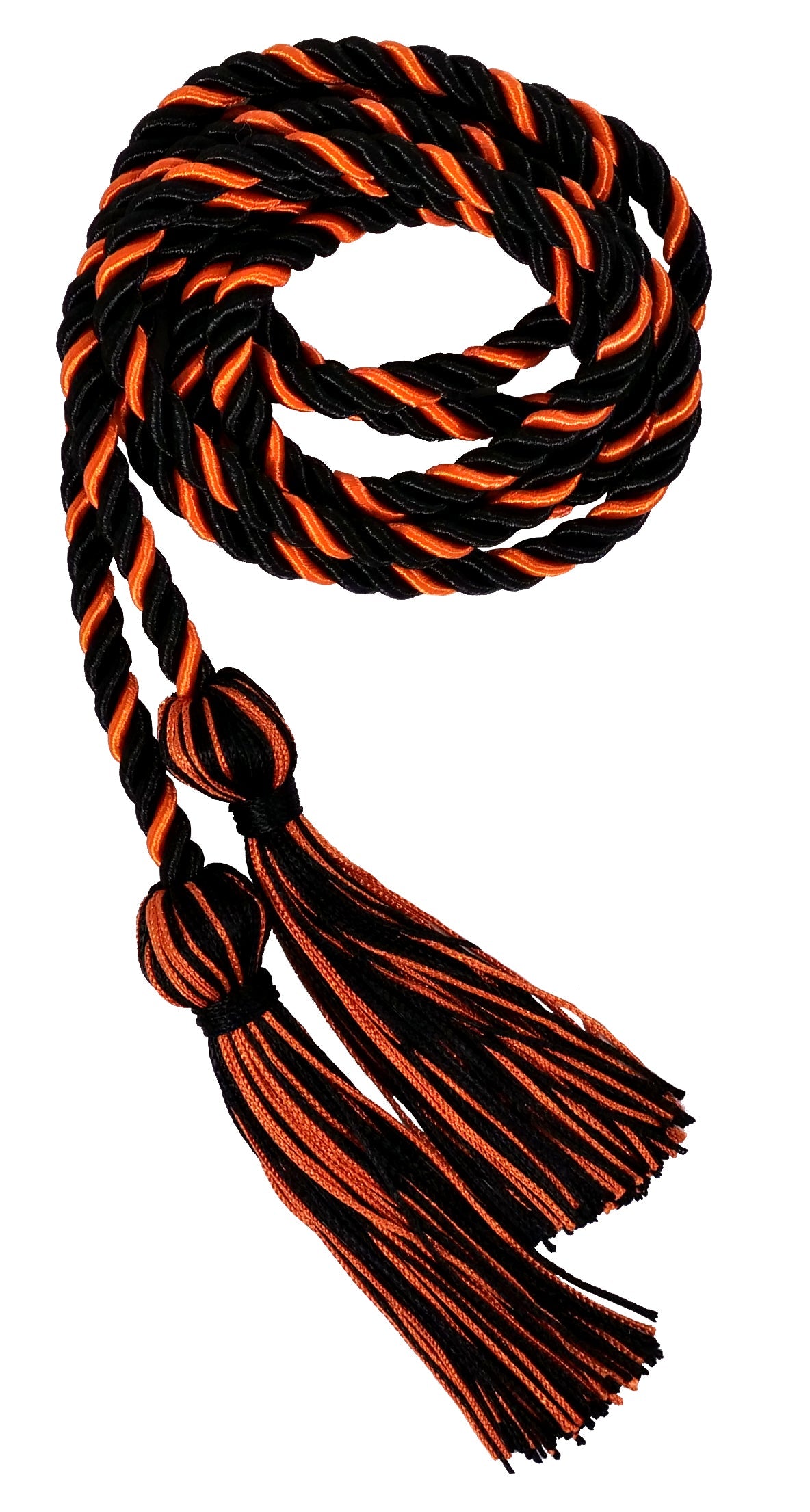 Black and Orange Intertwined Graduation Honor Cord