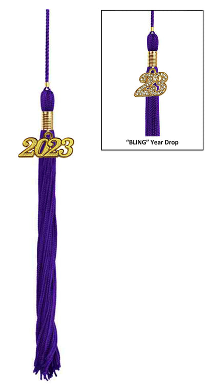 Matte Purple Junior High/Middle School Cap & Tassel