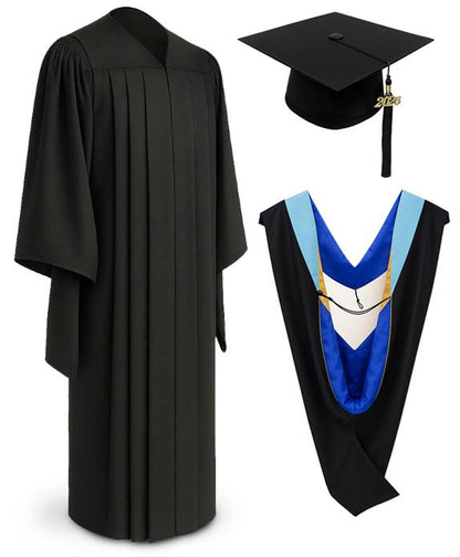 Classic Masters Academic Cap, Gown & Hood Package
