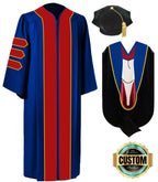 Custom Classic Doctoral Gown, Tam and Hood Package