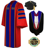 Custom Doctoral Graduation Tam, Gown & Hood Package Doctorate Regalia