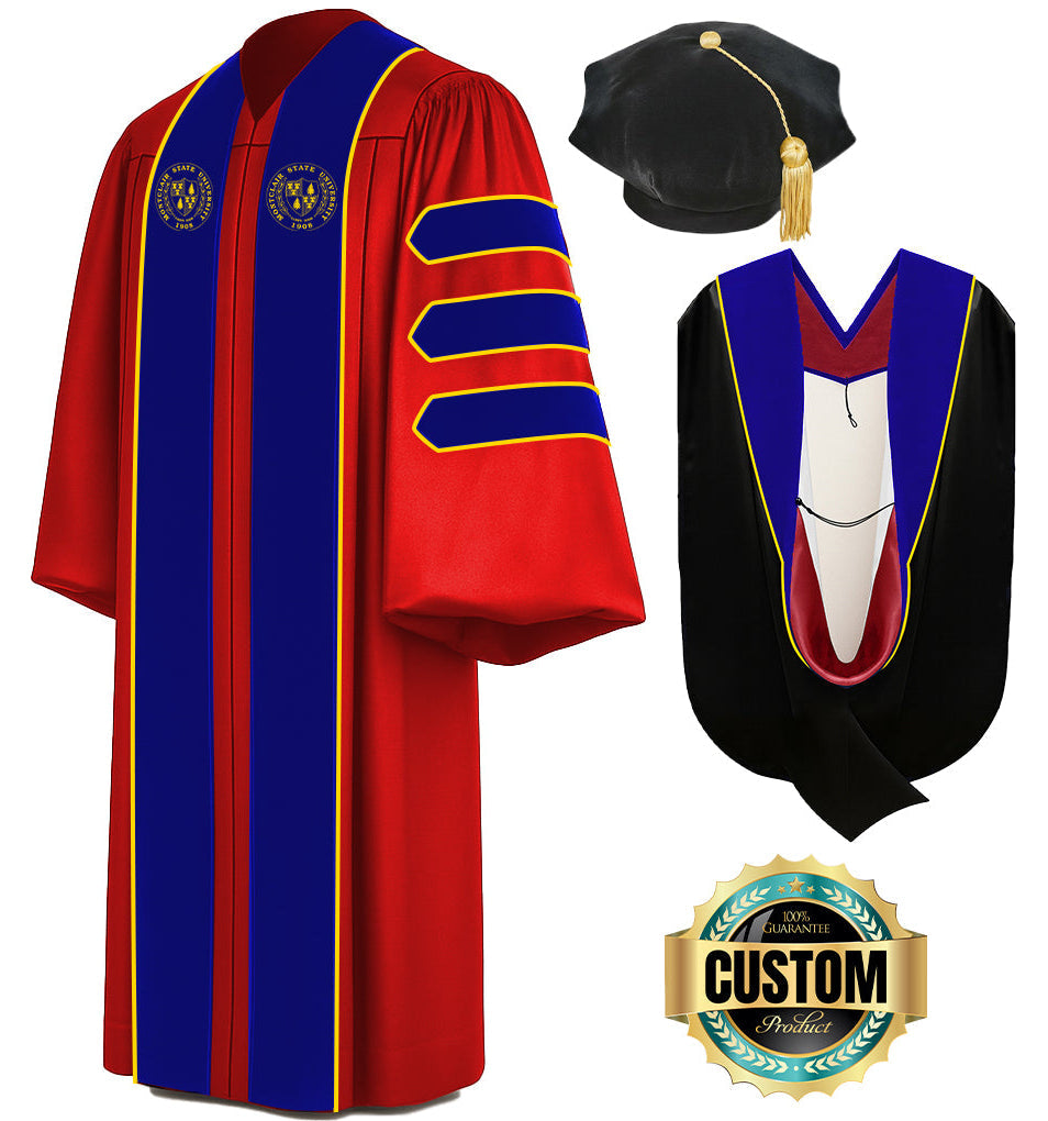 Custom Doctoral Graduation Tam, Gown & Hood Package Doctorate Regalia