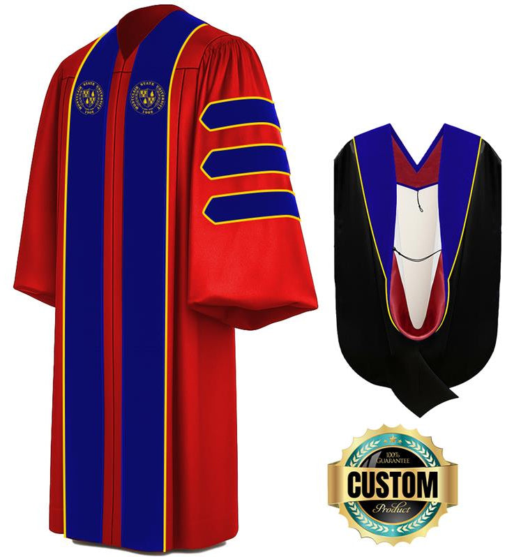Custom Doctoral Graduation Gown and Hood Package - Doctorate Regalia