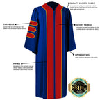Custom Classic Doctoral Gown, Tam and Hood Package