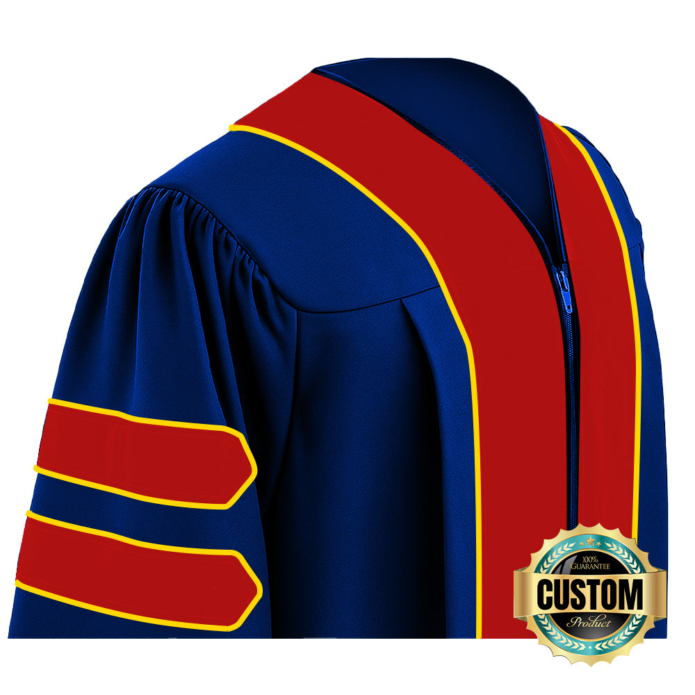 Custom Classic Doctoral Gown, Tam and Hood Package