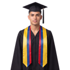 **Colombia flag graduation stole with Colombian flag sash design**