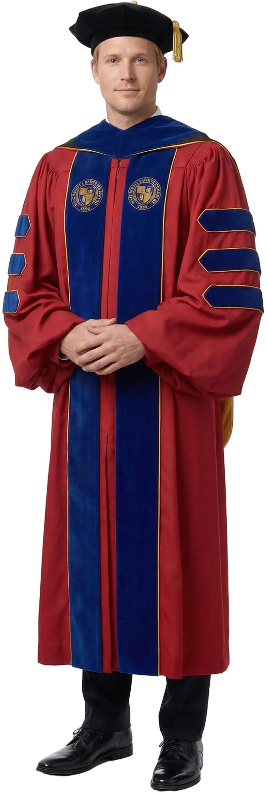 Custom Doctoral Graduation Tam, Gown & Hood Package Doctorate Regalia