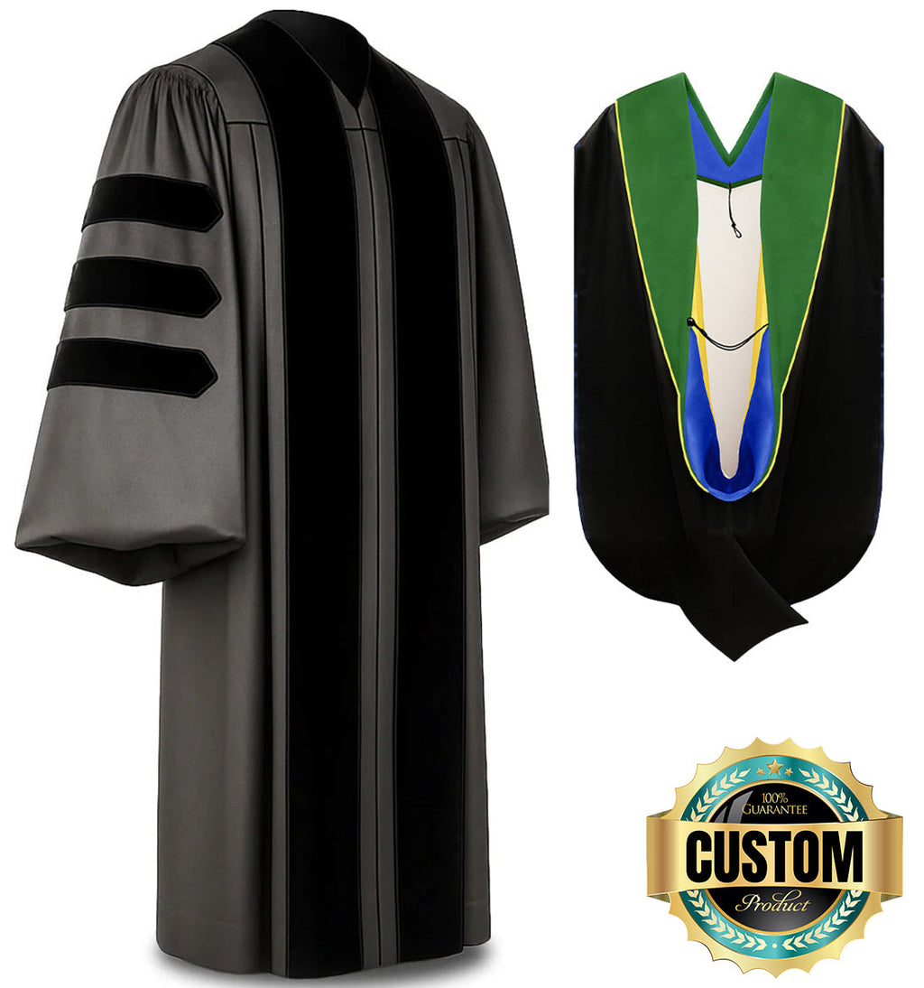 Deluxe Doctorate Gown & Hood Package