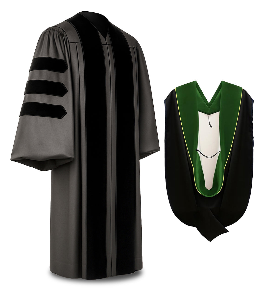 Deluxe Doctoral Academic Gown & Hood Package