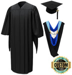 Deluxe Masters Academic Cap, Gown & Hood