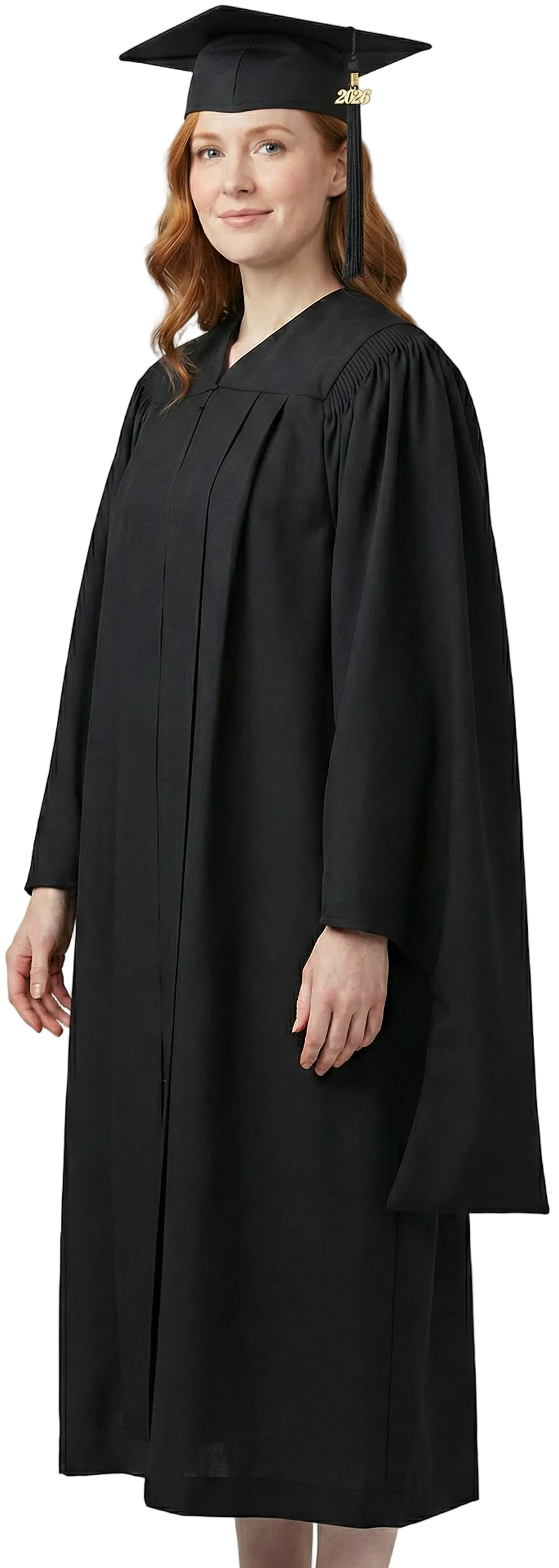 UK Deluxe Fluted Back Master Graduation Gown And Cap - Master Graduation Gown And Graduation Gown Price