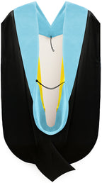 Doctor of Education Hood - Light Blue & Gold