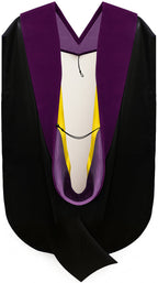 Doctor of Law Hood - Purple & Gold