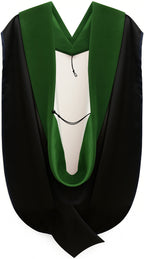 Doctor of Medicine Hood - Kelly Green & White