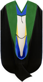 Doctor of Medicine Hood - Royal Blue & Gold