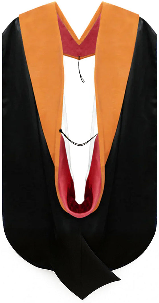 Doctor of Nursing Hood - Red & White