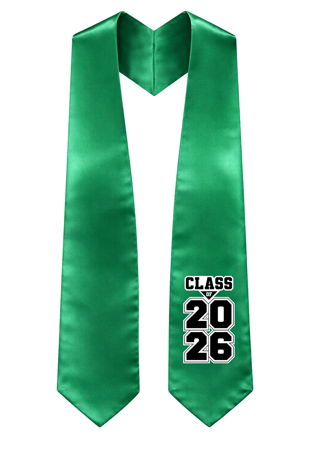 Emerald Green "Class of 2025/2026" Graduation Stole