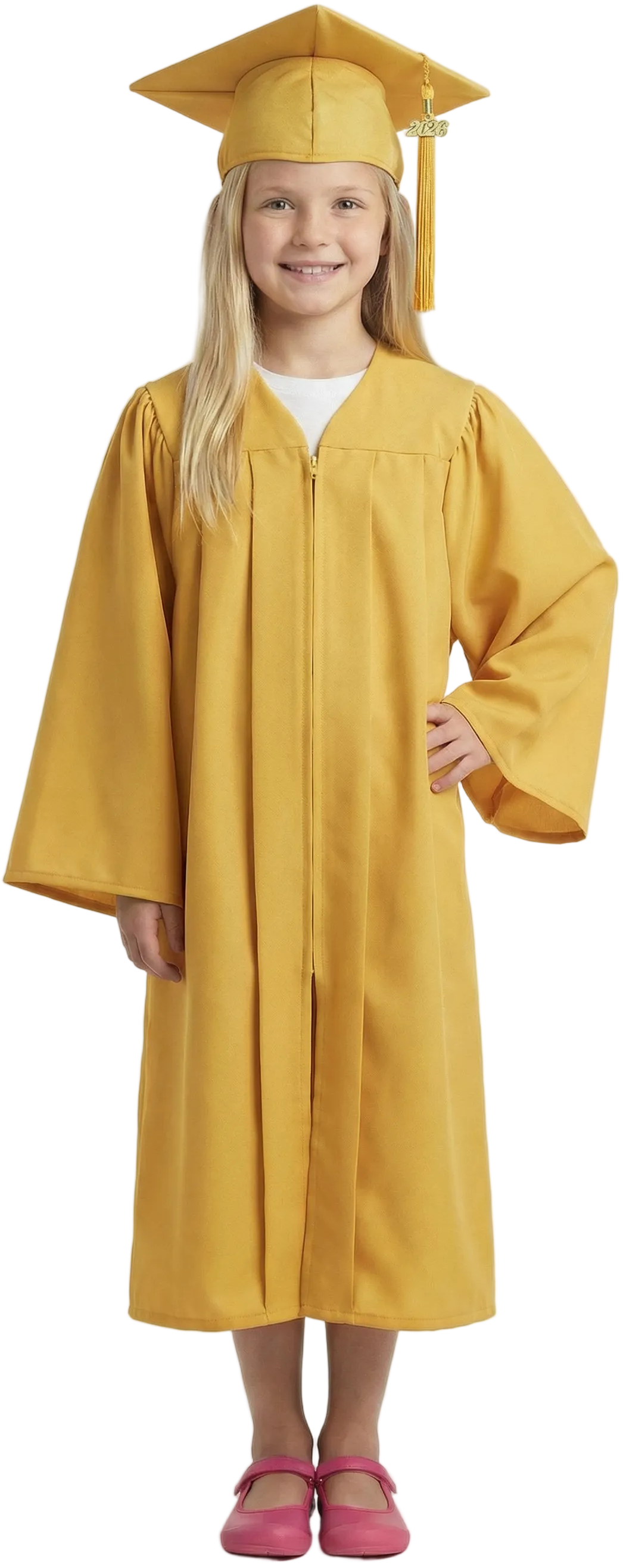 Matte Gold Elementary Cap & Gown