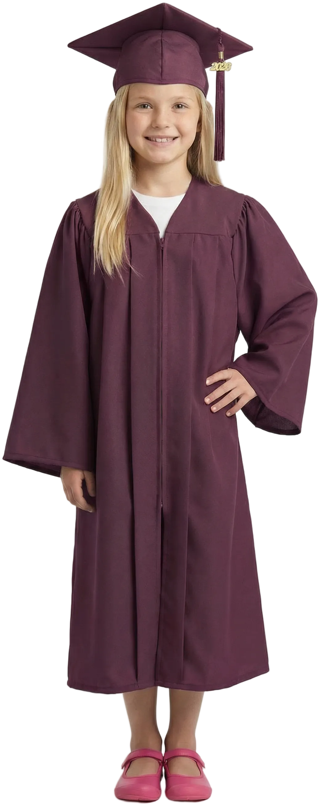 Matte Maroon Elementary Cap & Gown