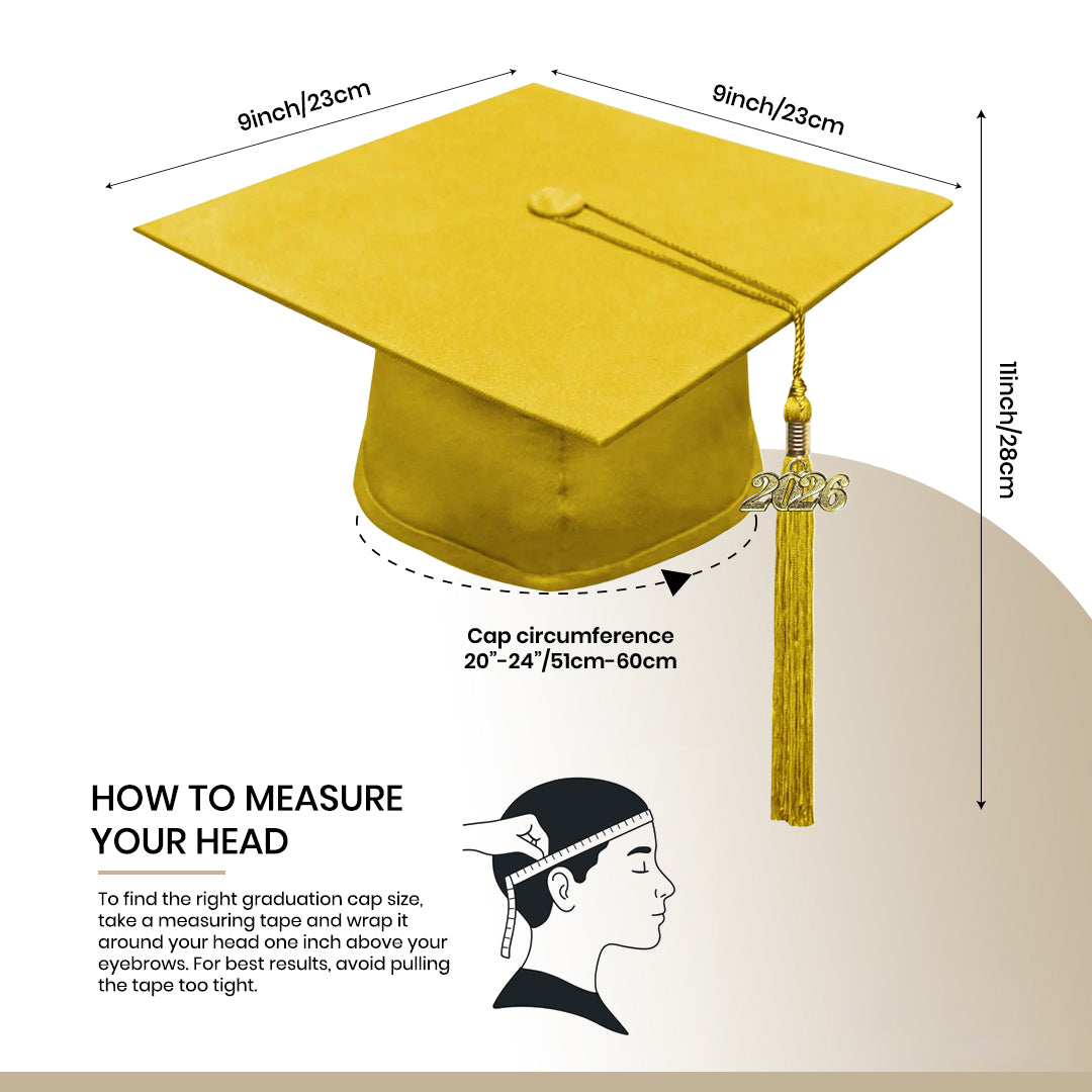 Matte Gold Elementary Cap & Gown