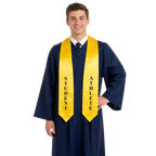 Gold “Student Athlete” graduation stole for high school and college commencement
