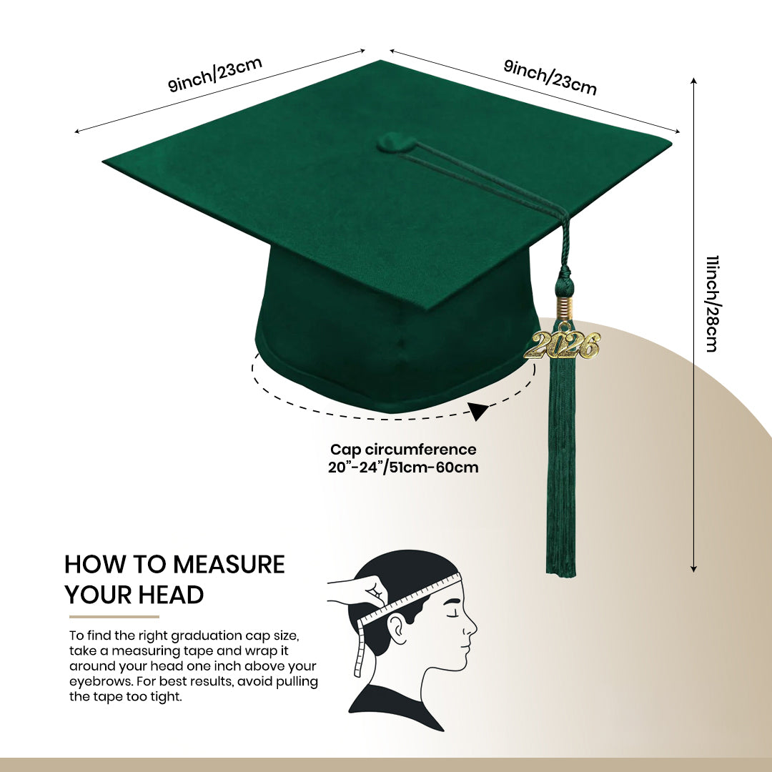 Matte Hunter Elementary Cap & Gown