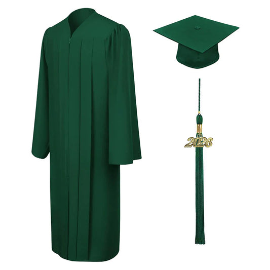 Matte Hunter Elementary Cap & Gown