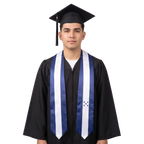**Honduras flag graduation stole with Honduran flag sash design**