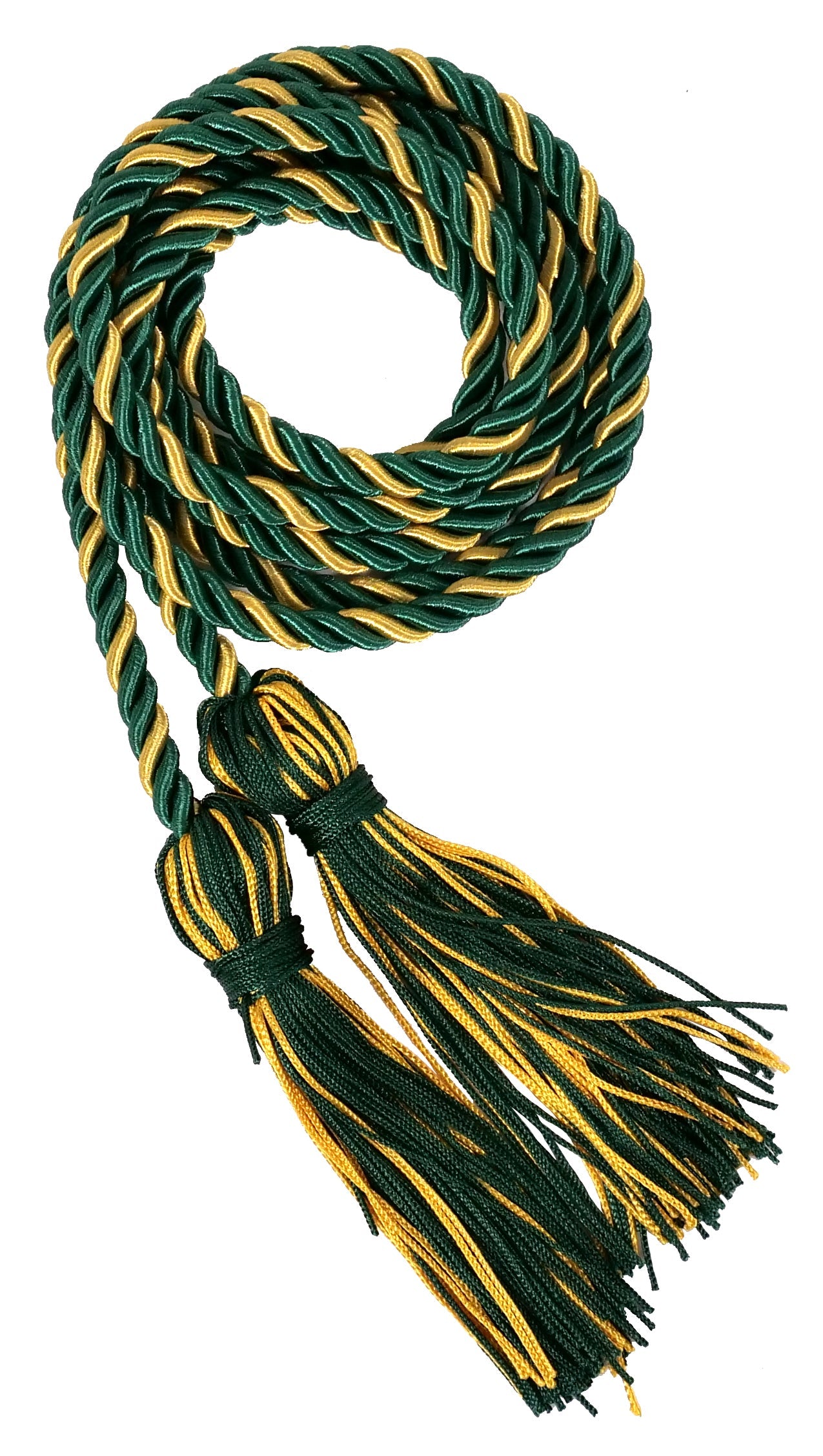 Hunter and Gold Intertwined Graduation Honor Cord
