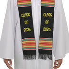 Class of 2025/2026 Graduation Kente Stole, Handwoven Kente Sash Cloth