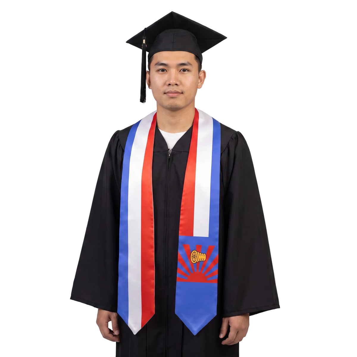 **Karen Nation flag graduation stole with Karen flag sash design**