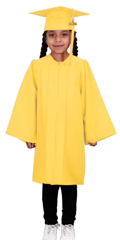 Matte Gold Kindergarten/Preschool Cap & Gown