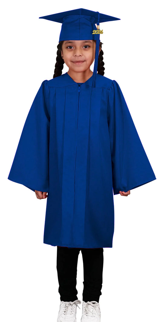 Matte Royal Blue Kindergarten/Preschool Cap & Gown