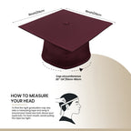 Matte Maroon Bachelors Cap