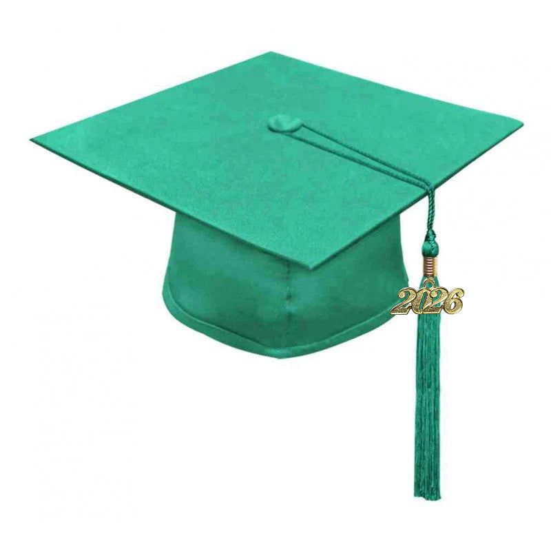 Matte Emerald Green Junior High/Middle School Cap & Gown