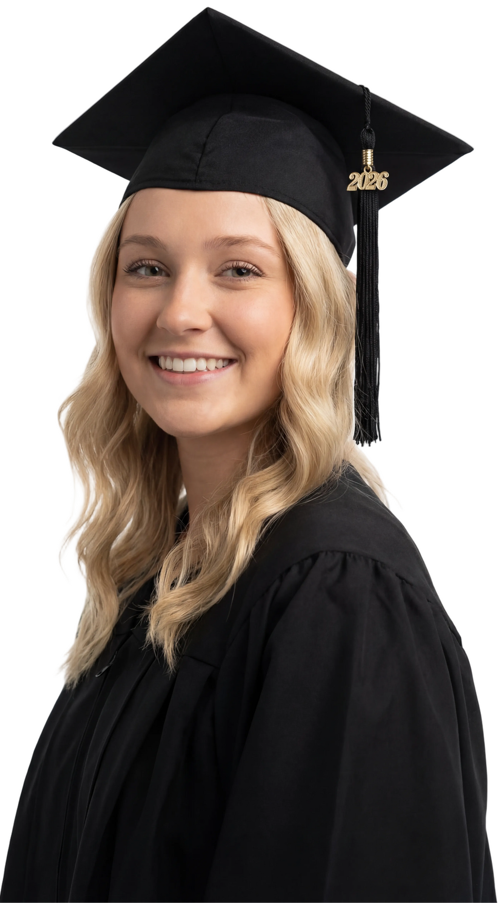 Matte Black High School Cap & Tassel