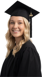 Matte Black High School Cap & Tassel