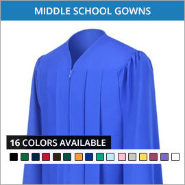 Junior High & Middle School Graduation Gowns